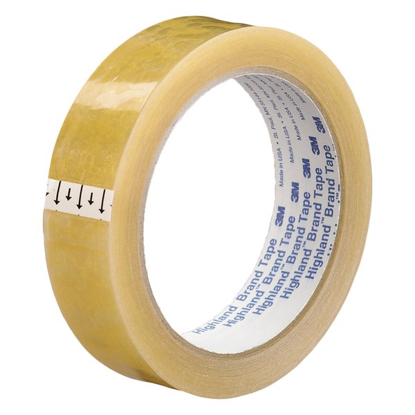 3M Transparent Tape, 3 in. Core, 1 in. x 72 yds, Clear 5910